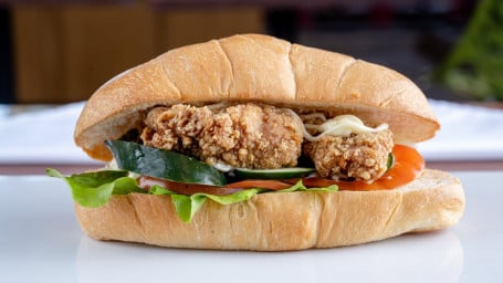 5. Mad Matter's Orange Chicken Sandwich