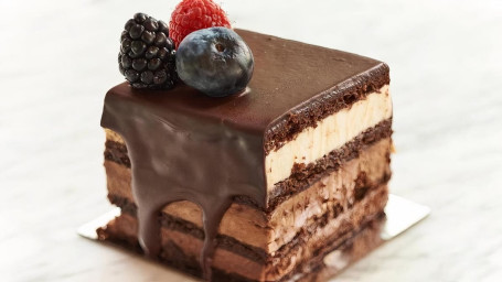 Individual Triple Chocolate Mousse Cake