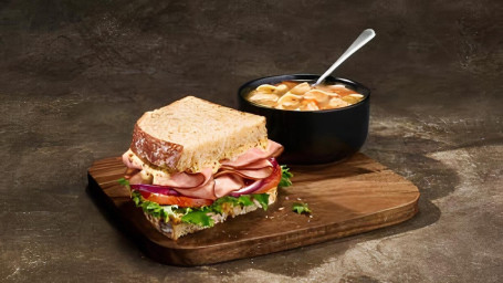 Deli Ham Sandwich Homestyle Frango Macarrão Sopa
