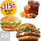 Combo Burger Lovers Para 2 Zì Xuǎn Bǎo Èr Rén Cān