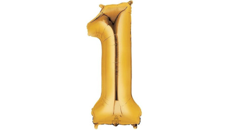 Balão Número Dourado 34'' (1)