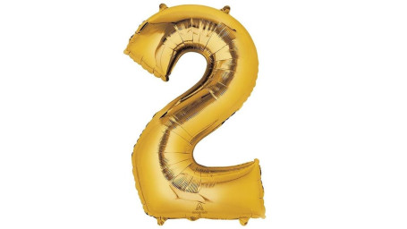 Balão Número Dourado 33'' (2)