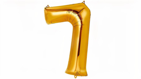 Balão Número Dourado 35'' (7)