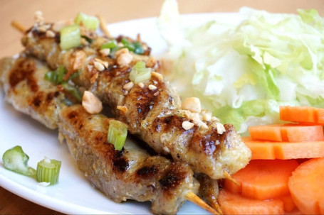 [4] Grilled Chicken Skewers Thịt Gà Nướng