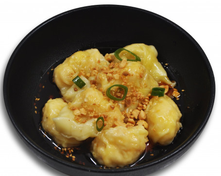 Prawn Wonton With Spicy Sauce (Eight Pieces)