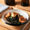 Squid Ink Spaghetti With Garlic Prawn