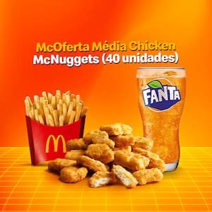 Mcoferta Média De Mcnuggets De Frango 40 Unidades