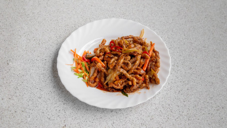 Crispy Shredded Chilli Beef Gàn Niú Sī