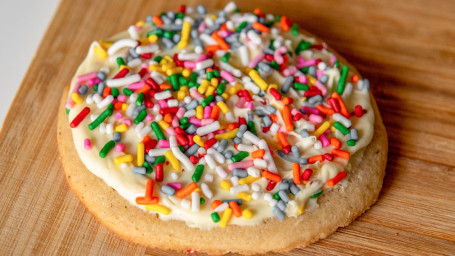 Rainbow Sugar Cookie Cake