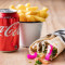 Falafel Wrap, Chips With Can