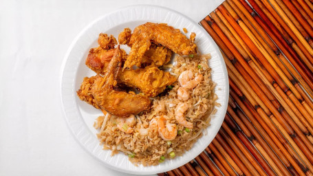 Chicken Wing With Plain Fried Rice