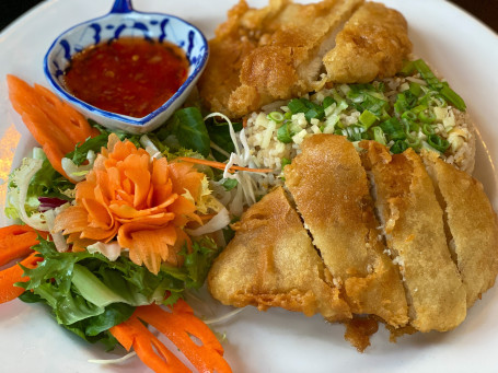 No.40 : Crispy Battered Chicken ข้าวมันไก่ทอด