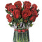 Paper Bouquet Red Roses