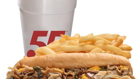 Chicken Cheesesteak 'All The Way ' Meal