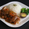 En17. Japanese Style Curry Pork Chicken Cutlet On Rice Rì Shì Kā Lí Zhū Jī Bā Fàn