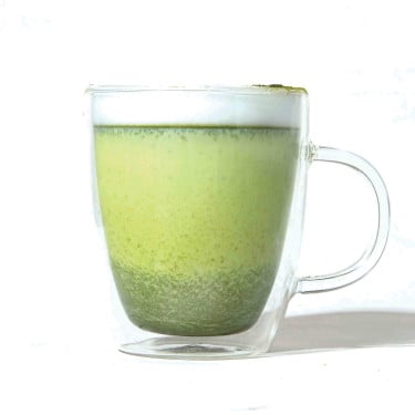 Tái Shì Mǒ Chá Ná Tiě Rè Matcha Latte In Taiwanese Style Hot