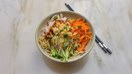 Cold Noodles With Shredded Chicken Jī Sī Bàn Liáng Miàn