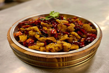 Chongqing Speciality Dry Chilli Chicken With Peppercorn Boneless Chóng Qìng Là Zi Jī Miǎn Gǔ
