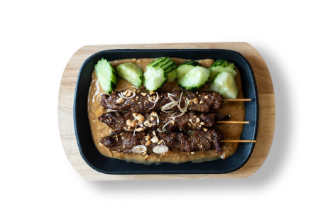 Satay Skewers Beef X 3 Xiāng Máo Chuàn Shāo Niú (3Chuàn