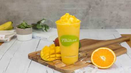 Mango Orange Smoothie Chá Bà Liǔ Máng Bīng