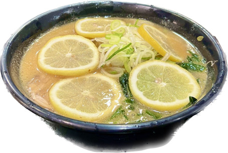 Miso Taste Soup Ramen With Fresh Lemon