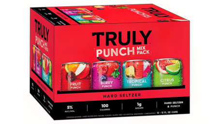 Truly Punch Mix 12 Embalagens De Latas De 12 Onças