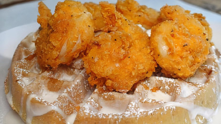 Fried Shrimp Key Lime Waffle