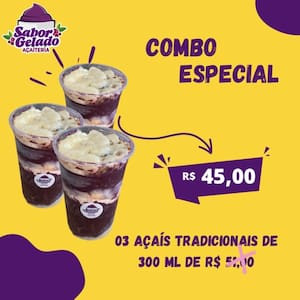 3 Copos De 300 Ml Tradicional