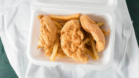 Chicken Tender With Fries (3 Pcs)