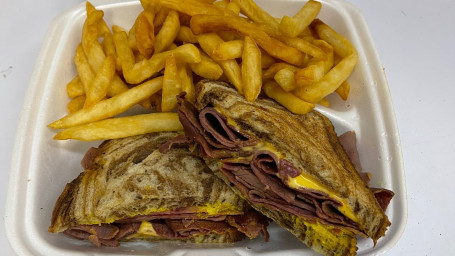 Corned Beef On Rye With Fries