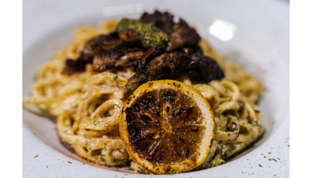 Grilled Oyster Mushroom Carbonara