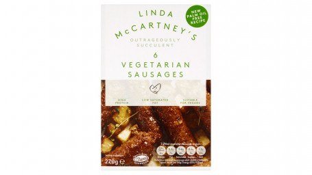 Linda McCartney's 6 Salsichas Vegetarianas 270g