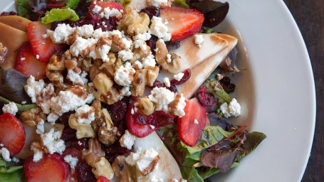 Strawberry, Walnut, and Pear Salad