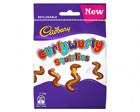 Bolsa Cadbury Curly Wurly Squirlies 110G