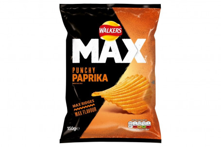 Walkers Max Paprika Crisps 150G