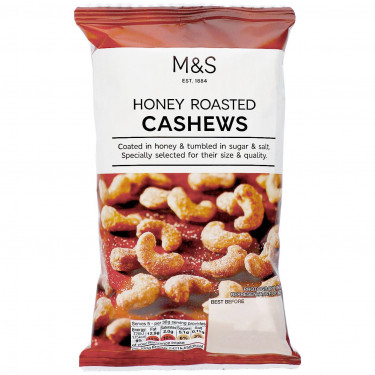 M S Food Honey Roasted Cashews 150G