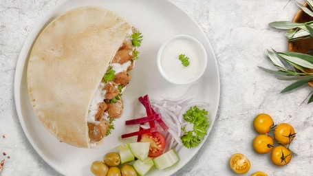 Cluckin' Souvlaki Pita