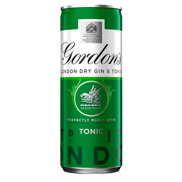 Gordons London Dry Gin Tônica 250Ml