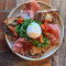 Burrata Di Puglia, Parma Ham, Sun Dried Tomato Grilled Sourdough