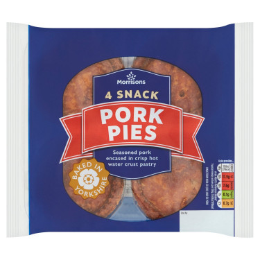 Snack Pork Pies 4 Pack