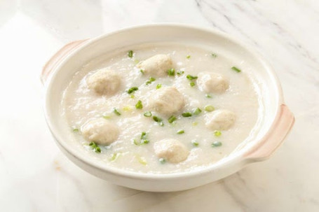 Shǒu Dǎ Zhū Ròu Wán Zhōu Porridge With Meat Balls