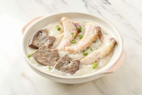 Yú Nǎn Zhū Rùn Zhōu Porridge With Fish Belly And Pork Liver