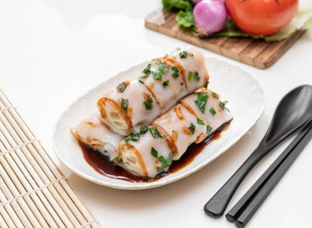 Xiā Mǐ Zhà Liǎng Cháng Fěn Rice Roll With Shrimp And Bread Stick