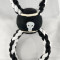 Punisher Tennis Ball With Rope (Black)