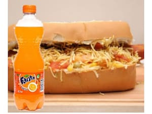 Cachorro Quente Pampero Fanta Laranja 500Ml