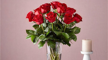 12 Long Stem Red Roses