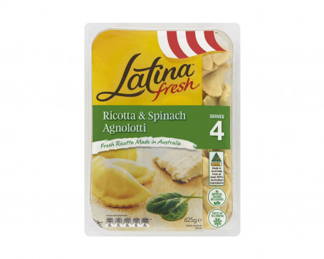 Latina Filled Pasta, Agnolotti Ricotta Spinach (625G)