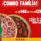 Promoção Combo Família 1 Pizza Salgada Pizza Doce Refrigerante
