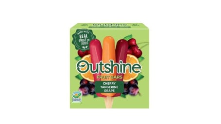 Outshine Fruit Bars Cherry, Tangerine, Grape 12Ct 1.5Oz