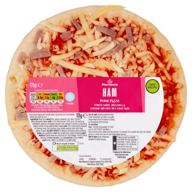 Mini Pizza De Presunto E Queijo Morrisons 111G